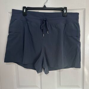 CALIA by Carrie Underwood Blue Cargo Shorts Elastic Waist